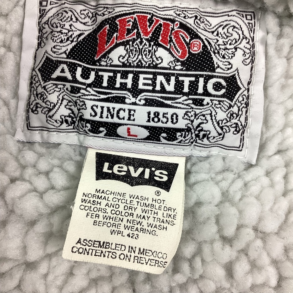 Vintage Levi’s 90s denim sherpa - Picture 7 of 7